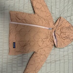 2T Patagonia Fleece Poncho Jacket in Soft Pink